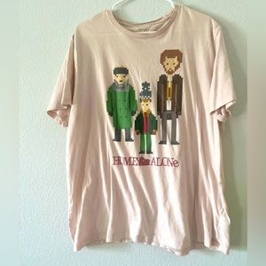 Home Alone oversized light pink tshirt